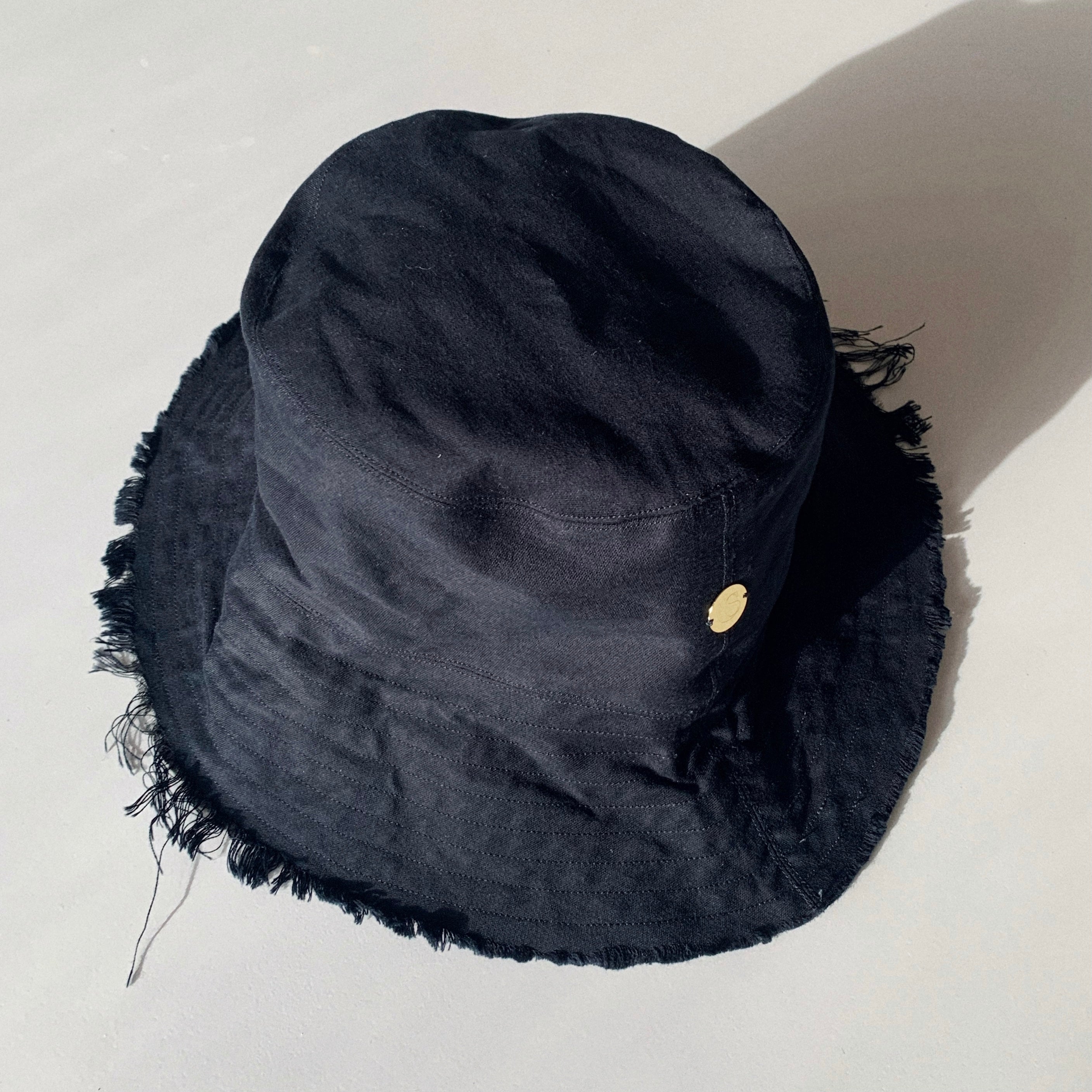 Bucket Hat | Midnight - flat lay of bucket hat in a dark navy.