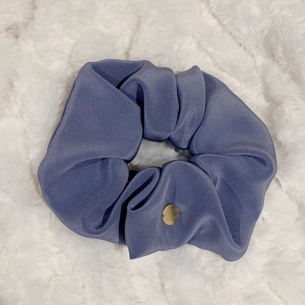 Lilac - flatlay of light purple scrunchie in the jumbo size.